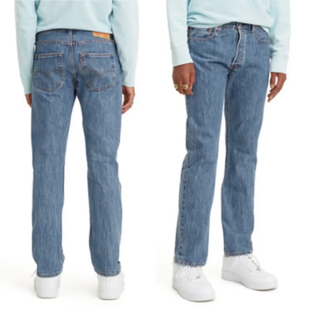Levi's 501 Original Fit Jeans Medium Wash Button Fly